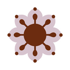 Beautiful flower shape design for various decorations.