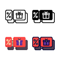 Coupon icon vector illustration logo template for many purpose. Isolated on white background.