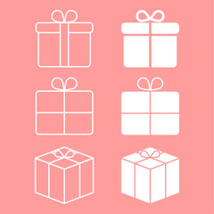 선물 상자 아이콘 세트