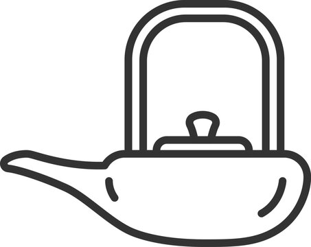 recommend clip art: 急須のアイコン（線画）のイラスト