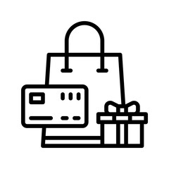 Credit card payment icon vector illustration logo template for many purpose. Isolated on white background.