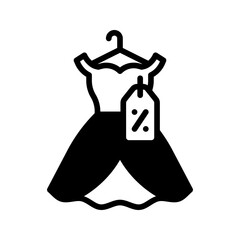 Sale dress icon vector illustration logo template for many purpose. Isolated on white background.