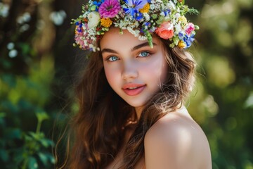 Girl With Flower Crown