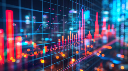 Business finance graph charts