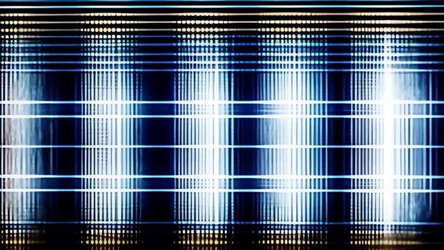 Blue and White Wall With Lines: A Minimalist Visual Experience. Generative AI.