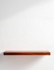 empty wooden shelf