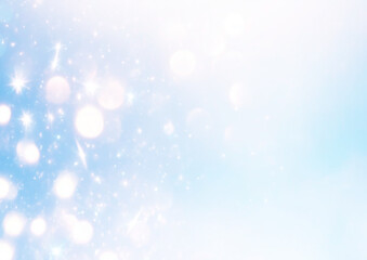 水色の爽やかなキラキラ背景テクスチャ