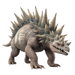 Fototapeta premium Cartoon Stegosaurus PNG Cutout, Generative AI