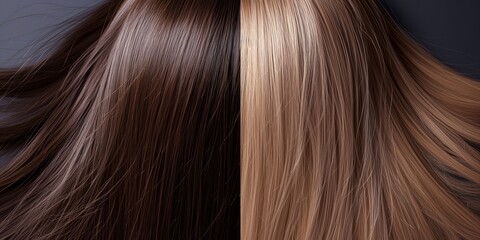 Fototapeta premium Care For Sick Trimmed And Healthy Hair