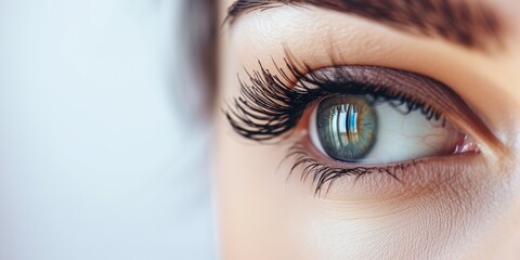 Female Eye With Beauty Eyelashes