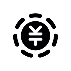 Yen currency icon vector illustration