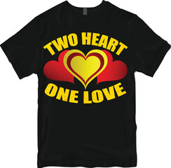 Valentine t-shirt design. Love or heart design.