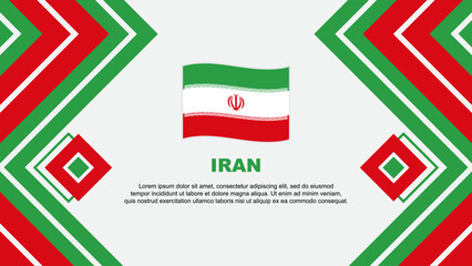 Iran Flag Abstract Background Design Template. Iran Independence Day Banner Wallpaper Vector Illustration. Iran Design