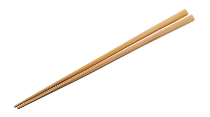Wooden chopsticks isolated background, traditional