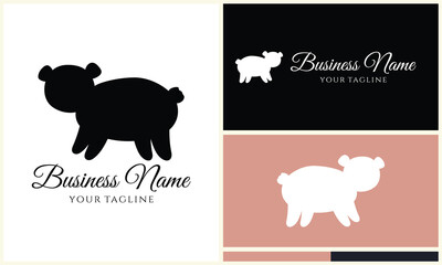 silhouette vector bear logo template