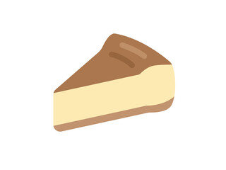 チーズケーキのアイコンのイラスト