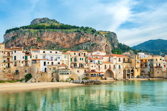 Seafront of Cefalu. Sicily, Italy