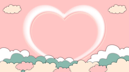 happy valentine's day background pink hearts on pink background Place for messages graphics for illustrations