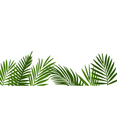 Summer Palm Tree Footer