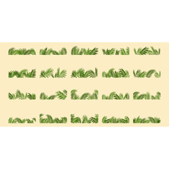 Summer Palm Tree Footer