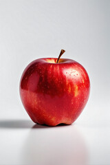 A red apple isolated on white background