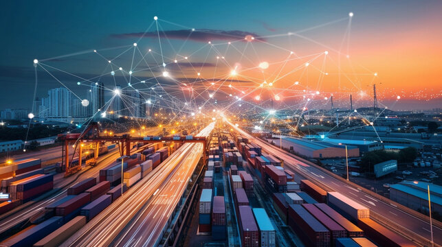 The Role of Logistics in the Globalised. 6g tecnology concept - Powered by Adobe