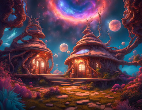  la hutte commen&ccedil;a &agrave; vibrer avec une &eacute;nergie transcendante, et l'ermitage semblait se dilater, ouvrant un passage vers des dimensions lointaines.