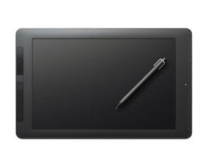 Black Pen Board on a white png transparent background