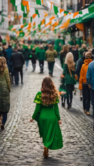 Obraz premium AI Generative illustration of St Patrick's Day