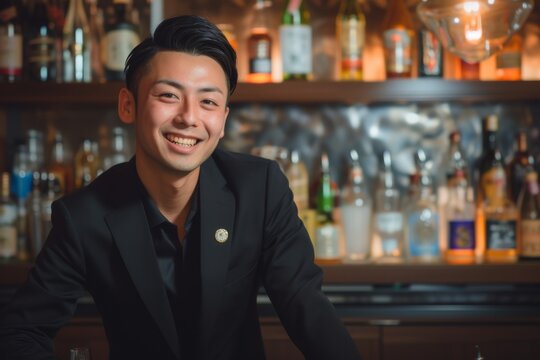 バー・キャバクラ・ガールズバーのキャストの日本人男性（バーテン・黒服・ボーイ・社長・オーナー）