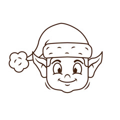 christmas elf head