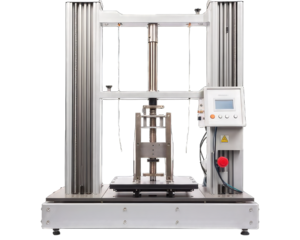 Engineer Tensile testing machine isolated on white background. Engineer Tensile testing machine on  png transparent background