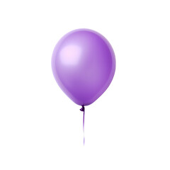 Purple balloon on transparent background PNG