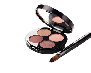 Makeup Eyebrow kit isolated on white background. Makeup eyebrow on  png transparent background