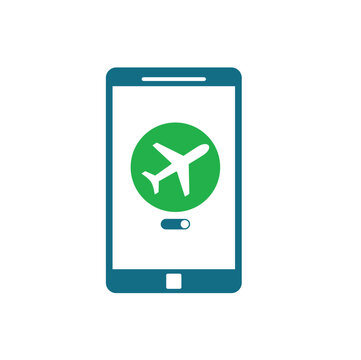 airplane mode symbol, airplane mode icon, vector art.