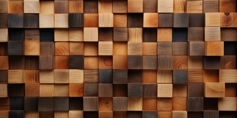 Textured Pattern Created With Wooden Blocks As Abstract Backdrop. Сoncept Nature-Inspired Photoshoot, Serene Forest Setting, Golden Hour Portraits