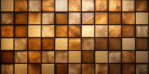 Bronze Mosaic Tile Pattern: A Versatile Choice For Backgrounds. Сoncept Geometric Designs, Artistic Accents, Elegant Backdrops, Decorative Tiles, Creative Finishes