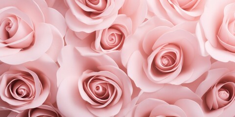 Closeup Of A Delicate Rose Background, Perfect For Wedding Invites And Special Occasions. Сoncept Delicate Floral Background, Wedding Invitations, Special Occasions