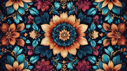 Seamless pattern with flowers, Floral pattern wallpaper, colorful flower pattern, seamless floral pattern background,