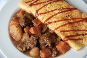 Beef with potatoes and vegetables