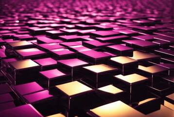 Obraz premium Abstract Purple Cubic Surface Background