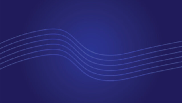 Blue Gradient walllpaper vector image for presentation. Minimalist blue background with line and wave

