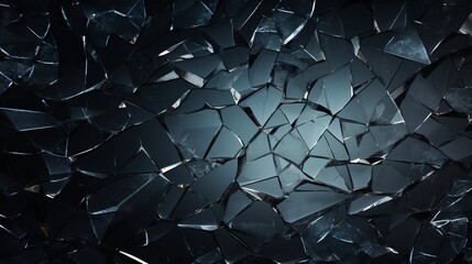 Black background with shattered glass texture