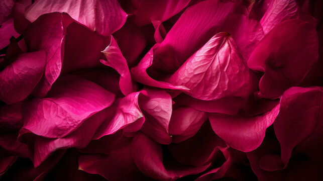 close-up images of vibrant Fuchsia petals, showcasing their rich color and unique structure