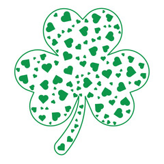 Lucky Shamrock Design Lucky and Blessed Shamrock love