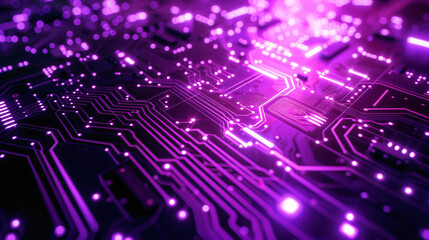 Purple printed circuit board