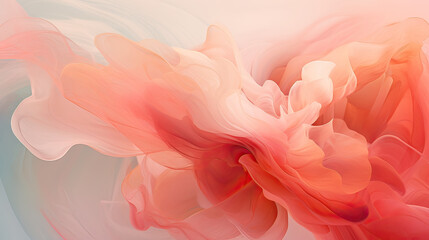 Obraz premium Abstract feminine background, soft pastels, intricate details, and delicate shapes for visually pleasing compositions Ai Generative