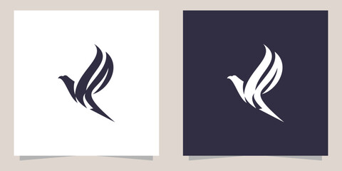 eagle logo design vector