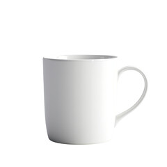 White cup on transparent background