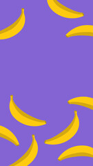 Obraz premium Fun bananas on a colourful background
